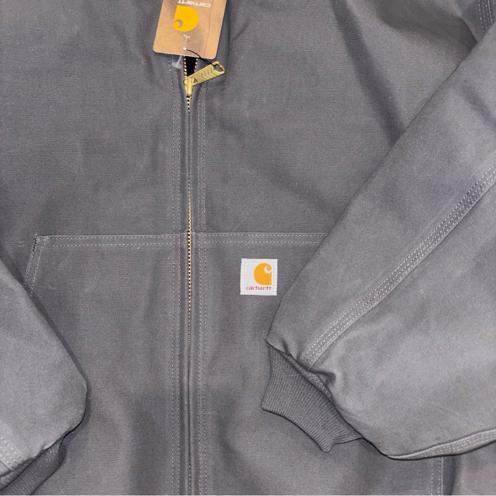 Carhartt Men's 3X Tall Gray Hooded Jacket nwt - Picture 4 of 8